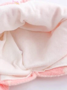 1pc Baby Rabbit Ear Knit Hat, Y2K Style Outdoor Thermal Casual Winter Beanie, Suitable For Daily Commute