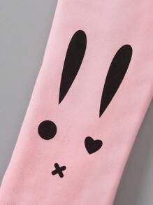 3pcs/Set Girls Basic Rabbit Print Leggings, Stylish & Minimalist, Suitable For All Seasons - Multicolor - View 10