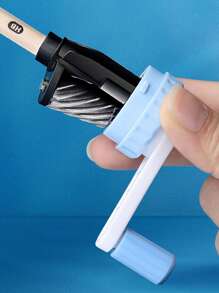 Multi-Function Manual Pencil Sharpener,Student Stationery Supply Automatic Feed,Durable - Blue - View 4