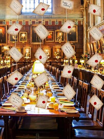 40/20/10pcs Wizard Invitation Envelopes, Birthday Party Supplies, Suitable For Themed Birthday Party Decoration, Christmas Party Decoration, Birthday Background Decoration, Party Decoration, Outdoor Decoration, DIY Decoration, Masquerade Decoration