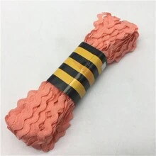 1pc 15yards 5mm Multicolor Polyester Ribbon Zig Zag Ribbons DIY Handmade Material For Wedding Party Christmas Decoration - Pick Colors - View 9