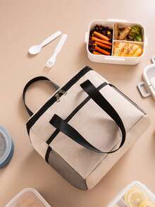 Torba termiczna Lunch Box Torebka Lunch Box Z Ryżem Folia Aluminiowa Zagęszczony Wodoodporny Lunch Box Torba Lunch Do Pracy, Torba Lunchowa Dla Studentów Lunchbox Lunch Bag Kobiety Szkoła Nauczyciel Kemping Powrót Do Szkoły Torba Chłodnicza Piknik Klasa Bento Kuchnia Izolowana Torba Lunchowa Podróż - Wielokolorowe - Zobacz 4