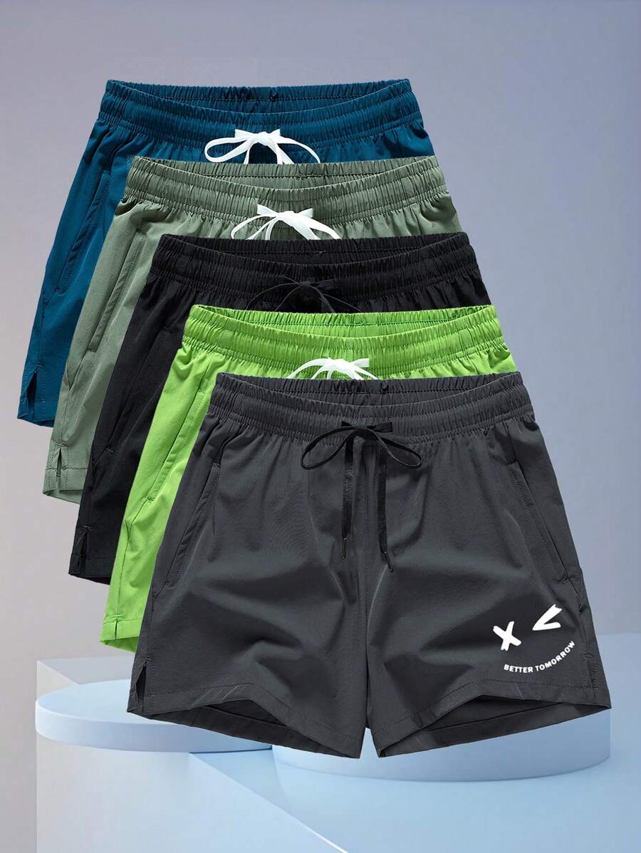 شورت رياضي للرجال بطراز صديقها للياقة البدنية والبسكتبول والجري والماراثون والجيم والشاطئ - سريع الجفاف وقابل للتنفس - رمادي غامق - مشاهدة 1