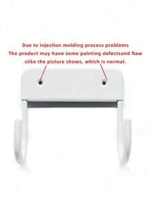 1pc Iron Alloy Hanging Hook, Modern Solid Hanging Storage Rack For Home - White - View 10