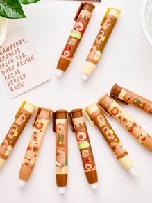 1pc/2pcs/4pcs 随机卡通水豚橡皮擦，学生用伸缩铅笔橡皮擦，可爱水豚橡皮擦，学生绘图橡皮擦，学生奖品奖励橡皮擦