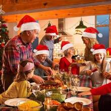 Plüsch Weihnachtsmann Mützen für Männer und Frauen zum Wärmen, Weihnachtsmann Mütze, Weihnachts- und Neujahrsdeko, Weihnachten