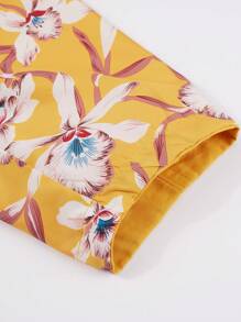 Giolshon Dam Cream Gul Vändbar Huvjacka - Dubbelsidig Tryckt Design, Avslappnad & Modern, Lämplig För Daglig Lagerpåse Under Höst/Vinter - Gul - Visa 9