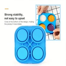 Silicone Frozen Tray With Lid, Food Frozen Tray With Lid Stackable And Reusable Silicone Baby Food Frozen Storage Tray Suitable For Homemade Baby Food, Vegetables, And Fruit Puree - Blue - View 9