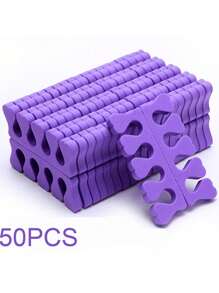 50pcs 50pcs Sponge Toe Separators Pedicure Set For Nail Polish- Premium Nail Art Painting And Polishing Tool Kit, 5 Funy Color,Nail Supplies,Nail Tools,Nail Art Tools,Back To School,Nails,Nail Tools For Press On Nails,Manicure Pedicure Tools - Multicolor - View 11