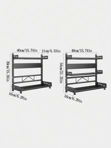 1pc Wall-Mounted Spice Rack - No-Drill, Multi-Use Storage Shelf For Kitchen & Bathroom Essentials, Kitchen Storage Rack Rack For Kitchen,Kitchen Storage,Kitchen Organizer,Kitchen Organiser,Storage Items,Kitchen,Storage,Organizer,Organiser,Organization,Organizers,Drawer Organizer, Travel,Kitchen Items,Kitchen Utensils,Kitchen Tools,Kitchen Things., Home Decoration, Christmas Gifts, Home Gifts, Room Decoration - Multicolor - View 3