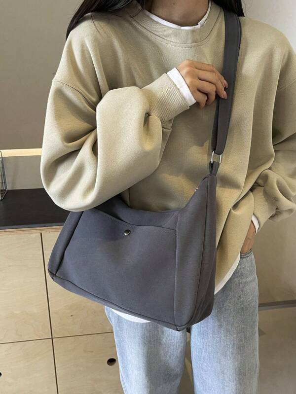 Canvas Tote Bag With Large Capacity For Women, Summer Crossbody Bag, 2024 New Casual & School Backpack