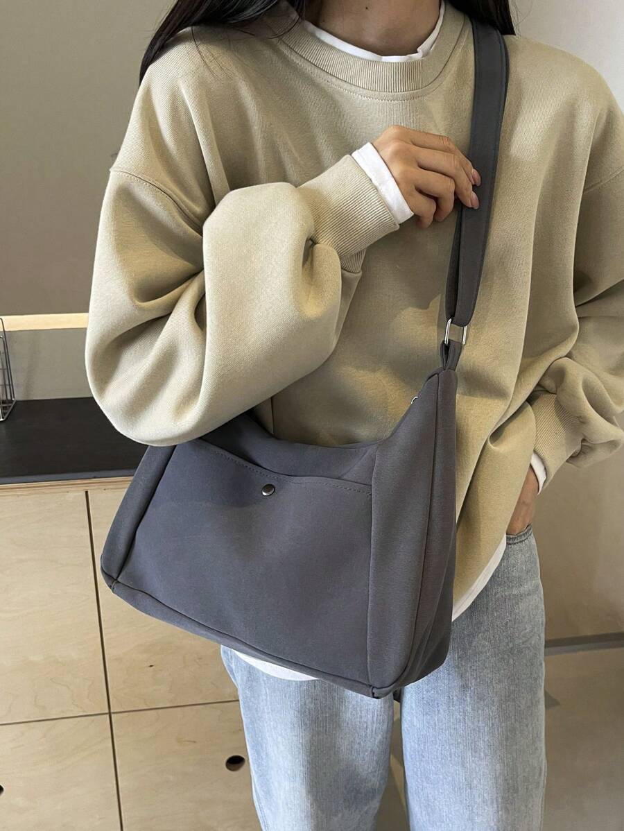 Canvas Tote Bag With Large Capacity For Women, Summer Crossbody Bag, 2024 New Casual & School Backpack