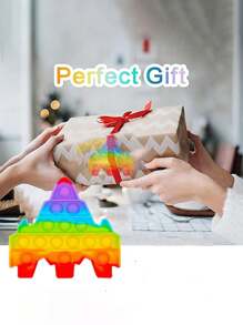 1/2/3/5 件玩具，指尖玩具套装 Popit 游戏缓解成人压力，Pop Its 套装成人礼物，Poppet，Pop Up Poppits Toypop It，指尖玩具，指尖玩具，指尖套装，压力球，压力玩具 - 彩色 - 查看 4