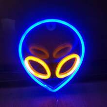 1 件霓虹灯，LED 霓虹灯照明墙饰 - 电池和 USB 供电照明墙饰，适用于游戏室、卧室、派对、婚礼、女孩、男孩房间、生日礼物（不含电池） - 彩色 - 查看 15