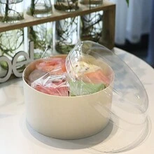 1 pieza Caja japonesa desechable premium para llevar sushi/sashimi - Granate - Ver 3