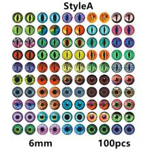 100pcs 6-12mm Photo Glass Cabochons Dragon Eyes Cat Eye Toys Handmade Dome Eyes DIY Jewelry Making Accessories - Eyes Glass Cabochons - View 21