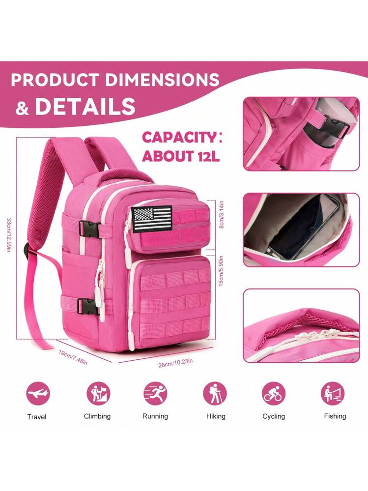 12by6by12 inch mini backpack Jusdot Clear 12"x6"x12" Stadium Approved See Through Bag Waterproof PVC Small Transparent Backpacks for Festival Sport Event Concerts, Green 1000D nylon Dimensions kcross 12L Mini Tactical Backpack