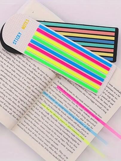 160 Stücke in 1 PET-ultradünner Streifen, einfarbiger Index-Aufkleber, Haftnotiz für Schüler, transparente Farbmarkierung, N-mal farbige Haftnotiz, langer Streifen, Index-Haftnotiz, transparenter Aufkleber, beschreibbarer, transparenter, wasserdichter Lesemarker-Aufkleber für Schüler