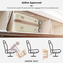 MERAX Front Opening 20-Inch Carry-On Luggage With Expandable Travel Bag Set, ABS Two-Piece Suitcase Set With USB Port, Cup Holder - Ivory and Gloden - View 5