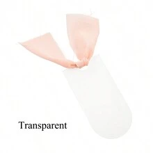 1pc/8pcs Blank Acrylic Bookmark Arched With Ribbon Label Handmade DIY Festival Gift Wedding Seat Hanging Sign Party Decoration - One Size - View 15