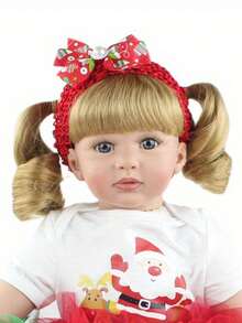 1 Stück lebensechte 60 CM weiche Vinyl Reborn Puppe lebendig 24 Zoll Neugeborenes Baby liebevolle Puppenhaus Anziehpuppe Weihnachtsgeschenk (einige Teile zufällig)