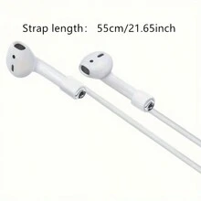 3-In-1 Earplug Holder, Sports Earclip Compatible With Air Pods Pro + Air Pods Pro Earplug Earclip Set + Shoulder Strap Compatible With Air Pods Pro - White - View 5