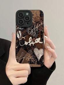 心形彩绘轻质防摔厚手机壳，带印花图案，兼容 15 XR /7/8、15 Pro Max/12 Pro Max/13 Pro Max/14 Pro Max、13、14、11、12p、14、P11、P12、防摔 XS、XR/78P、78GES2，适用于 A13 4G、A22、A21S、A51 4G、A52、S22 Ultra、A33 5G，兼容 Redmi 10、Redmi Note 11 4G、Redmi 11 Lite、A53、TPU A14/A23/S23 Ultra、S24、A14、A15、S23、A73、Redmi 手机 - 彩色 - 查看 2