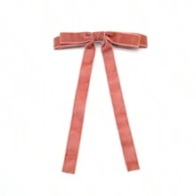 Accesorios para el cabello hechos a mano con lazo de cinta de terciopelo y clip de cocodrilo, decoración para el cabello de niñas, regalos del Día de San Valentín, Pinzas para el cabello, Pasadores, Pinzas para el cabello, Artículos escolares