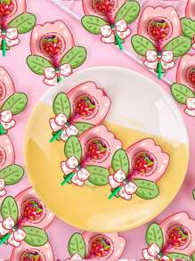 50 piezas Tarjetas de papel decorativas con diseño floral de paletas dulces para el Día de San Valentín y vuelta al colegio