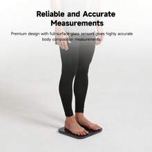 YUNMAI Pro Smart Body Fat Scale, Accurate Digital Bathroom Scale For Body Weight, Body Composition Analyzer With Health Monitor Sync Apps For Body Weight, Fat, Water, BMI, BMR, USB Charging Smart Bluetooth Body Fat Scale With APP - Black - View 7
