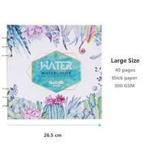 优质 300G 加厚水彩素描本方形活页艺术垫，适用于绘画和涂鸦学校办公用品返校、母亲节、妈妈的礼物