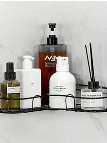 Kệ lưu trữ hình tam giác trong phòng tắm, giá treo tường đựng đồ vệ sinh cá nhân, mỹ phẩm hoặc phụ kiện - Nhiều màu - Xem 6