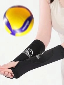 1 paire de manchon de bras et de protecteur de coude de compression respirante unisexe pour le basket-ball et le volley-ball, pour l'entraînement sportif, multicolore