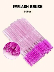Pincel Descartável Transparente Preto para Alongamento de Cílios, Pincel de Maquiagem para Cílios, Pincel Cosmético para Cílios, 20/50/100/200/300/400/450 peças