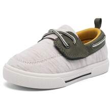 Tombik Toddler Boys & Girls Boat Shoes Kids Canvas Sneakers (Toddler/Little Kid) - WALNUT - View 3