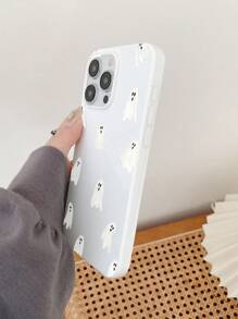 Ốp lưng điện thoại trong suốt in hình hấp thụ sốc, Ốp lưng điện thoại in hình ma Halloween, Tương thích với iPhone 16/IPhone 16 Pro/IPhone 16 Plus/IPhone 16 Pro Max, Tương thích với điện thoại Samsung Galaxy - Nhiều màu - Xem 4