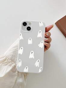 Ốp lưng điện thoại trong suốt in hình hấp thụ sốc, Ốp lưng điện thoại in hình ma Halloween, Tương thích với iPhone 16/IPhone 16 Pro/IPhone 16 Plus/IPhone 16 Pro Max, Tương thích với điện thoại Samsung Galaxy - Nhiều màu - Xem 2