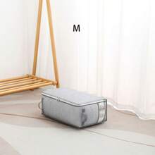 1 件/3 件被子床单储物袋，大号床下储物容器，用于床上用品、枕套，家用节省空间的储物整理器，适用于床下、卧室、家庭、宿舍，适用于秋季家居装饰，适用于旅行储物袋、化妆包、化妆包、度假整理器、大容量化妆品整理器化妆盒，适用于口红、刷子、护肤品、手机、硬币、小物品，适用于家庭、礼物、度假和节日万圣节圣诞节多功能用途 - 灰色 - 查看 9