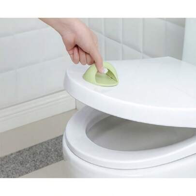 4pcs/1pc No Drill Door Pull Handle, Toilet Lid Lifter, Drawer & Window Adhesive Push Pull Handle, Adhesive Cabinet Handle, Sliding Door Push Pull