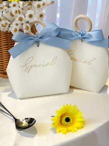5 piezas/10 piezas Bolsas de papel DIY para regalo de dulces de boda, bolsas de fiesta de celebración para bodas