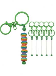 5 Pieces Keychain Bars For Beads - DIY Beadable Keychains Bars Making - Beadable Keychain - View 14