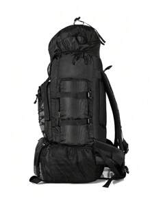 90L Travel Backpack, Large Capacity Camping Backpack, Hiking Backpack, Outdoor Sports Shoulder Bag, With Waterproof Rain Cover, Christmas Teacher Gift, University Laptop Bag, Thanksgiving Holiday Computer Bag, Black Multi-Functional Portable Fashionable Leisure Holiday Gift, Side Pocket, Holiday Essential Bookbag, Gym Bag, Sports Bag, Summer - Black - View 3