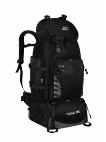90L Travel Backpack, Large Capacity Camping Backpack, Hiking Backpack, Outdoor Sports Shoulder Bag, With Waterproof Rain Cover, Christmas Teacher Gift, University Laptop Bag, Thanksgiving Holiday Computer Bag, Black Multi-Functional Portable Fashionable Leisure Holiday Gift, Side Pocket, Holiday Essential Bookbag, Gym Bag, Sports Bag, Summer - Black - View 5