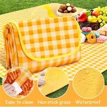 1 pieza Estera de picnic gruesa, a prueba de agua y humedad, para uso en exteriores, conveniente para senderismo y acampada