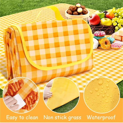 1 unidade atualizada à prova d'água e à prova de umidade, grossa e conveniente para piquenique/tapete de grama ao ar livre