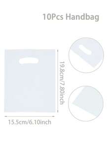 10pcs Minimalist Multi-Color Small Gift Bags, Suitable For Wedding, Birthday Party, Family Holidays Decoration, Thank You Gift Bags, Multipurpose Convenient Gift Packaging Items, Birthday Party Decor, Party Table Decor Pouches, Shopping Small Gift Packaging Bags, Birthday Kitchen Packaging Items, Birthday Decoration, Party Filler Bags - Multicolor - View 13