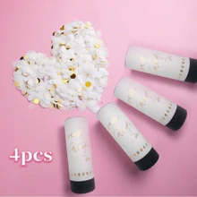 4/5 khẩu pháo hoa giấy sinh nhật có ống hoa cầm tay và ruy băng cho tiệc sinh nhật, trang trí tụ họp. Pháo hoa giấy mừng cưới, Pháo hoa giấy nhiều màu để tiết lộ giới tính, đồ dùng cho ngày lễ tình nhân, tiệc sinh nhật, đám cưới, tiệc tắm, phụ kiện tiệc, giáng sinh - trắng - Xem 13
