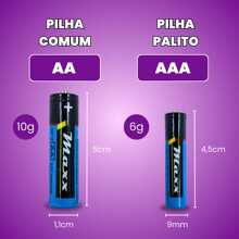 AAA Batteries + Common AA Batteries Box 60 Units Each - 12 AAA - Xem 2