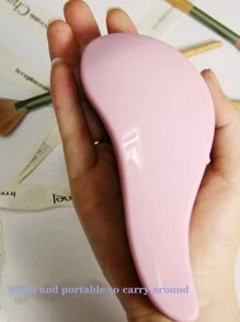 1 pieza Cepillo de pelo de unicolor, peine masajeador del cabelludo, herramienta de peinado apta para todo tipo de cabello, regalo para hombres y mujeres, regalo para el Día de la Madre, cepillo de pelo, peine, herramientas para el cabello, productos y accesorios para el cabello para barbería, salón de belleza, artículos esenciales de viaje
