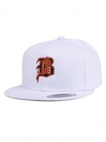 1 bucată șapcă de baseball gotică B cu litera B pentru bărbați, costume de Halloween, noapte înfiorătoare, joc de baseball, baschet, potriviri de toamnă, stil sportiv, ținută anii 90, culori strălucitoare, pălărie cu boruri plate, hip-pop, căciulă ajustabilă pentru tată, ocazional, pălărie sport pentru femei și Bărbați, șapcă casual cu protecție solară pentru călătorii, petreceri și plajă, ideală pentru cadouri - culoare solidă - Vizualizare 5
